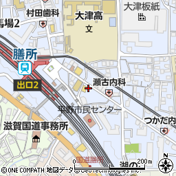 滋賀県大津市馬場3丁目1-3周辺の地図