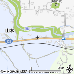 国道１２８号線周辺の地図