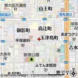 京都府京都市下京区中野之町184周辺の地図