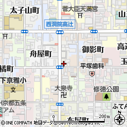 京都府京都市下京区藪下町3周辺の地図