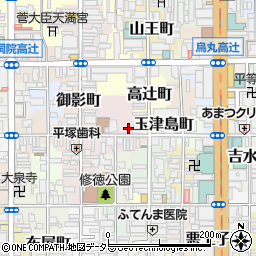 京都府京都市下京区中野之町183周辺の地図