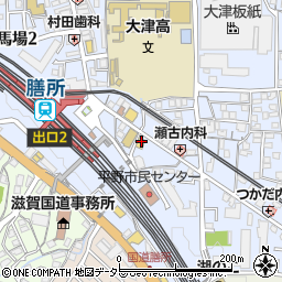 滋賀県大津市馬場3丁目1-1周辺の地図