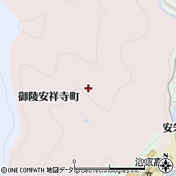 京都府京都市山科区御陵安祥寺町周辺の地図