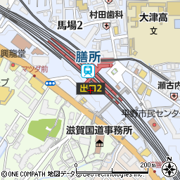滋賀県大津市馬場2丁目12周辺の地図