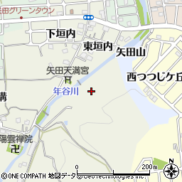 京都府亀岡市上矢田町向山周辺の地図