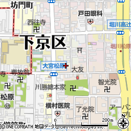 京都府京都市下京区来迎堂町137周辺の地図