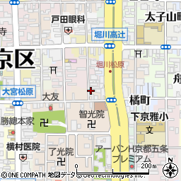 京都府京都市下京区来迎堂町721-1周辺の地図
