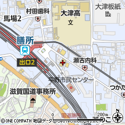 滋賀県大津市馬場2丁目11-17周辺の地図