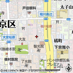 京都府京都市下京区来迎堂町720-4周辺の地図