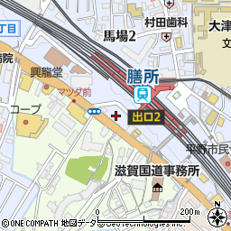 滋賀県大津市馬場2丁目12-61周辺の地図