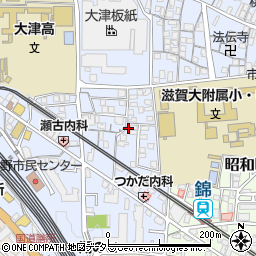 滋賀県大津市馬場3丁目9-8周辺の地図