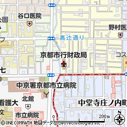 京都市行財政局周辺の地図