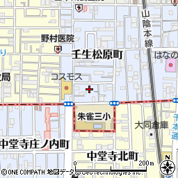 京都府京都市中京区壬生松原町39周辺の地図