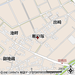 愛知県安城市里町雁戸塚周辺の地図
