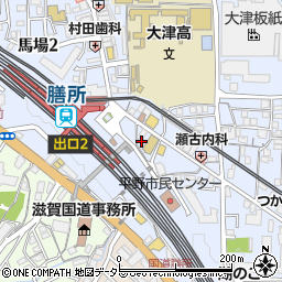 滋賀県大津市馬場2丁目11-12周辺の地図