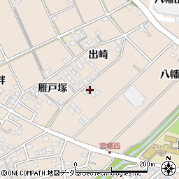 愛知県安城市里町出崎122周辺の地図