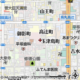 京都府京都市下京区中野之町607周辺の地図