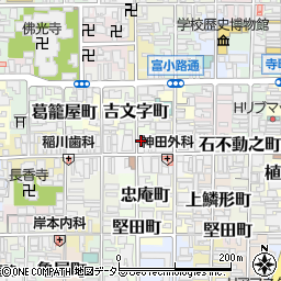 京都府京都市下京区松原中之町465周辺の地図