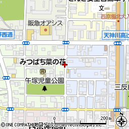 可兒邸西京極総合運動公園徒歩5分駐車場周辺の地図