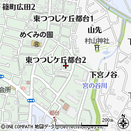 京都府亀岡市東つつじケ丘都台周辺の地図