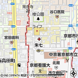 タイムズ京都市立病院北駐車場周辺の地図