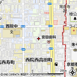 京都府京都市右京区西院西平町1周辺の地図