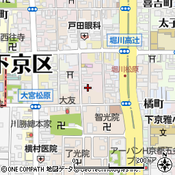 京友禅中秀周辺の地図