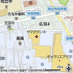 愛知県知立市長篠町八ツ田道13周辺の地図