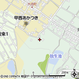 滋賀県湖南市平松592-1周辺の地図