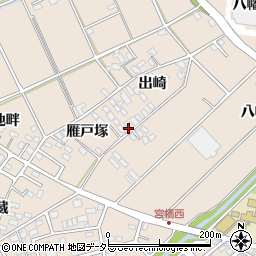愛知県安城市里町出崎3周辺の地図