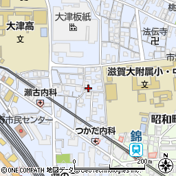 滋賀県大津市馬場3丁目7-1周辺の地図