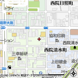 トヨタオート整備京都周辺の地図