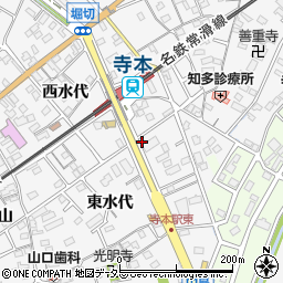 愛知県知多市八幡東水代117周辺の地図
