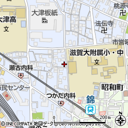 滋賀県大津市馬場3丁目7-22周辺の地図