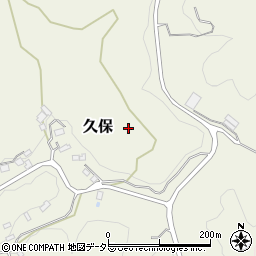 千葉県南房総市久保周辺の地図