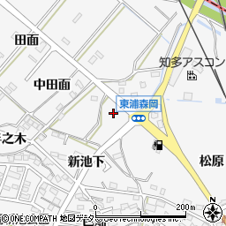 愛知県知多郡東浦町森岡柳ケ坪周辺の地図