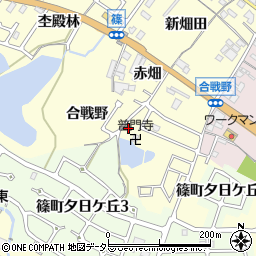 京都府亀岡市篠町篠（合戦野）周辺の地図