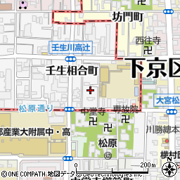 京都府京都市中京区壬生相合町8-5周辺の地図