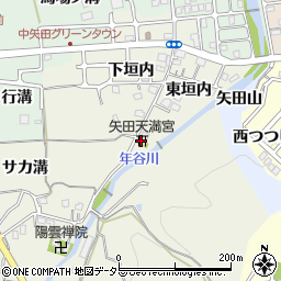 矢田天満宮周辺の地図