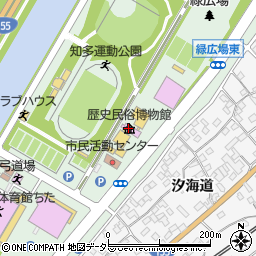 知多市歴史民俗博物館（ふゅうとりぃ・ちた）周辺の地図