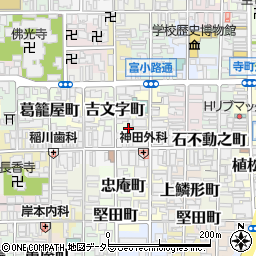 京都府京都市下京区吉文字町447-2周辺の地図