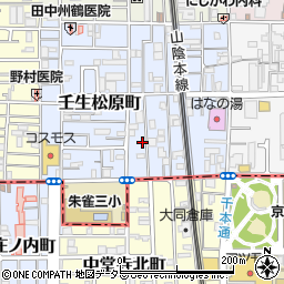 京都府京都市中京区壬生松原町32-18周辺の地図