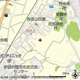 静岡県伊豆の国市吉田周辺の地図