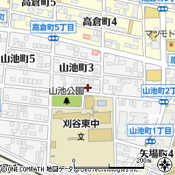 愛知県刈谷市山池町3丁目315周辺の地図