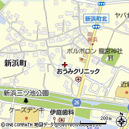 滋賀県草津市新浜町100周辺の地図