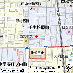 京都府京都市中京区壬生松原町43周辺の地図