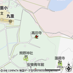 高田寺周辺の地図