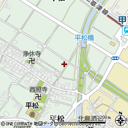滋賀県湖南市平松342周辺の地図
