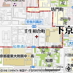 京都府京都市中京区壬生相合町8-12周辺の地図