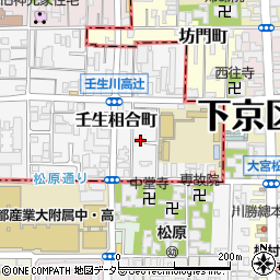 京都府京都市中京区壬生相合町8-25周辺の地図
